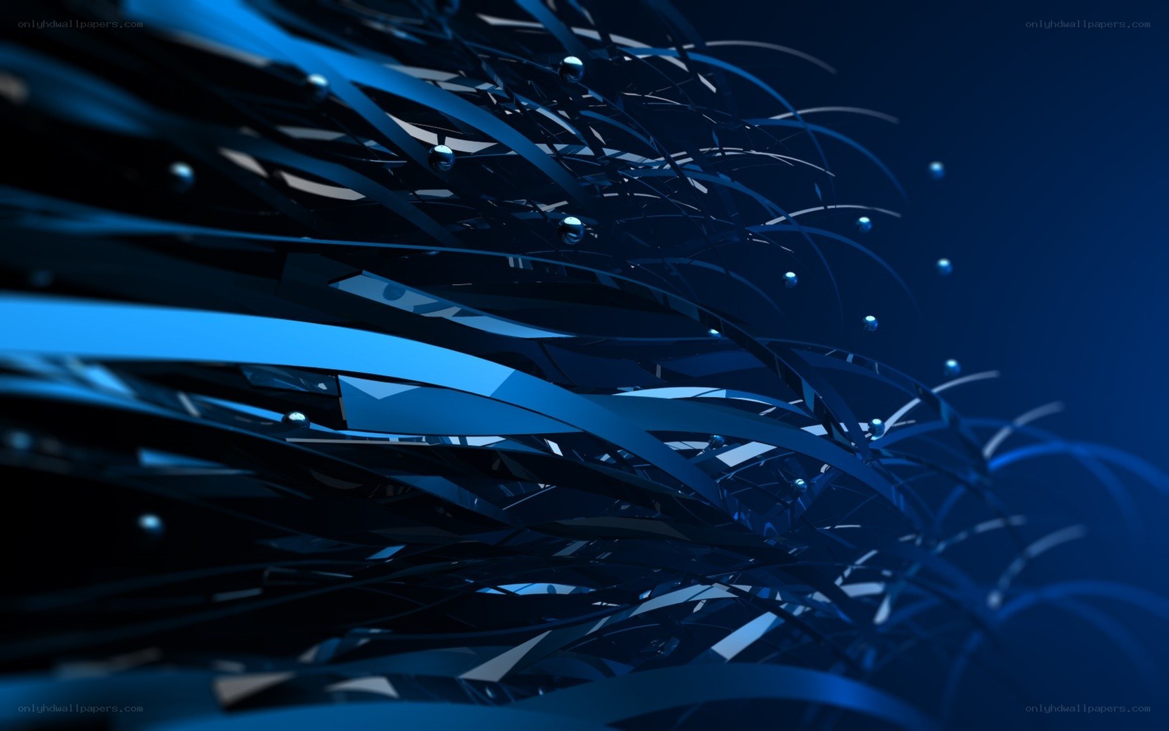 Blue abstract digital art