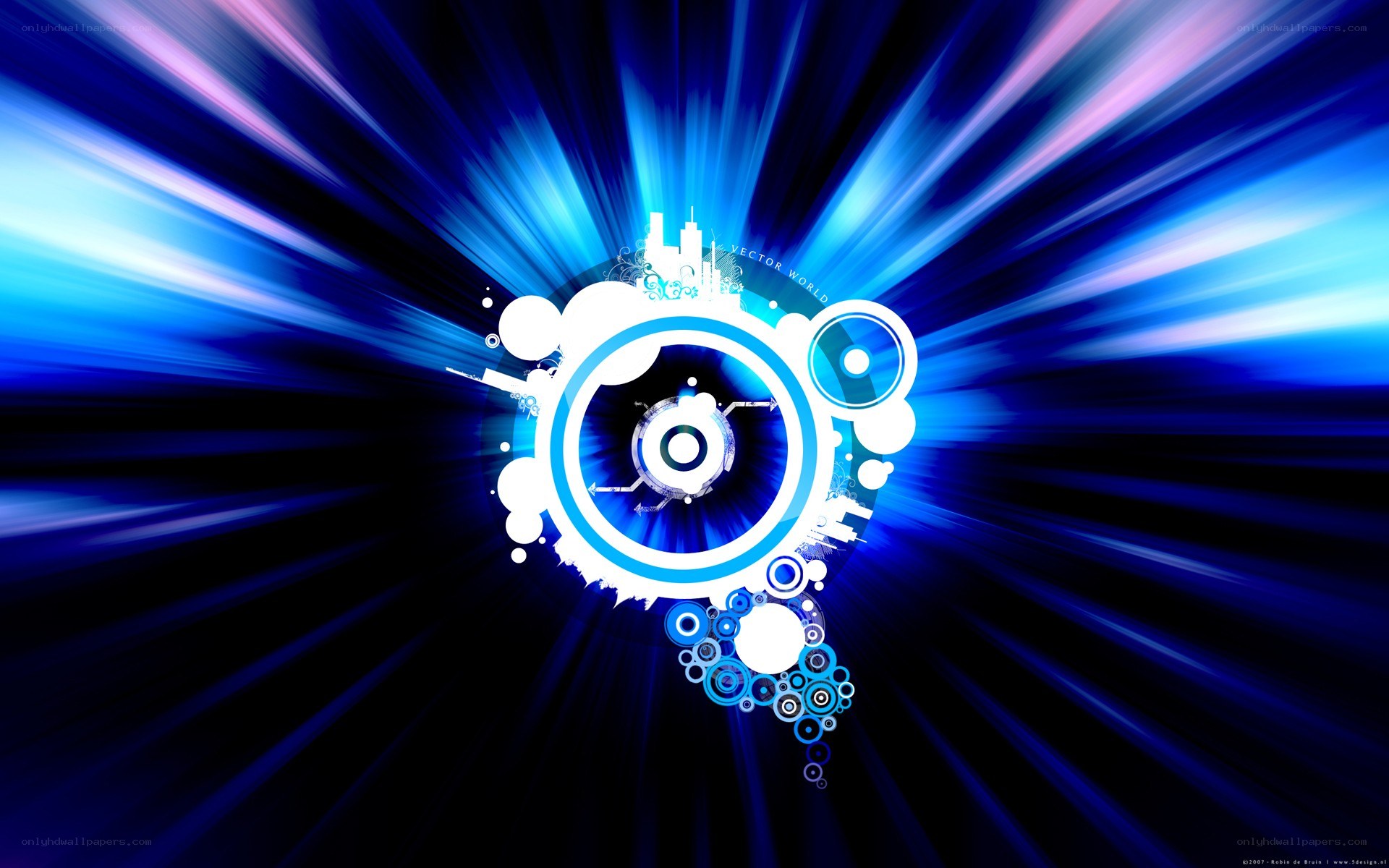 blue abstract digital art