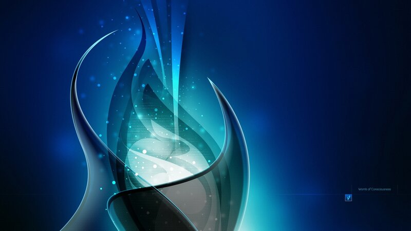 Blue abstract digital art