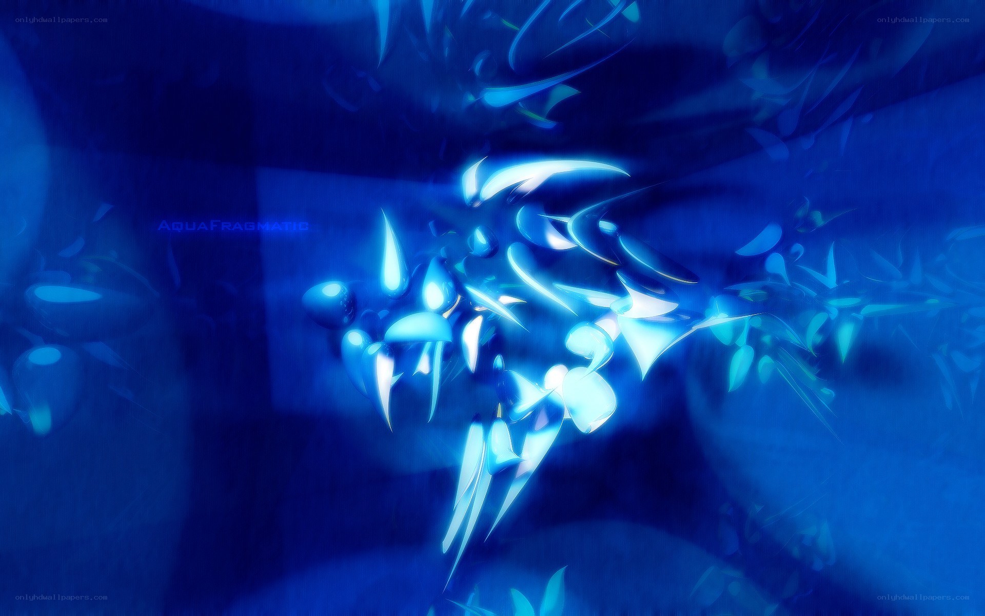 blue abstract digital art