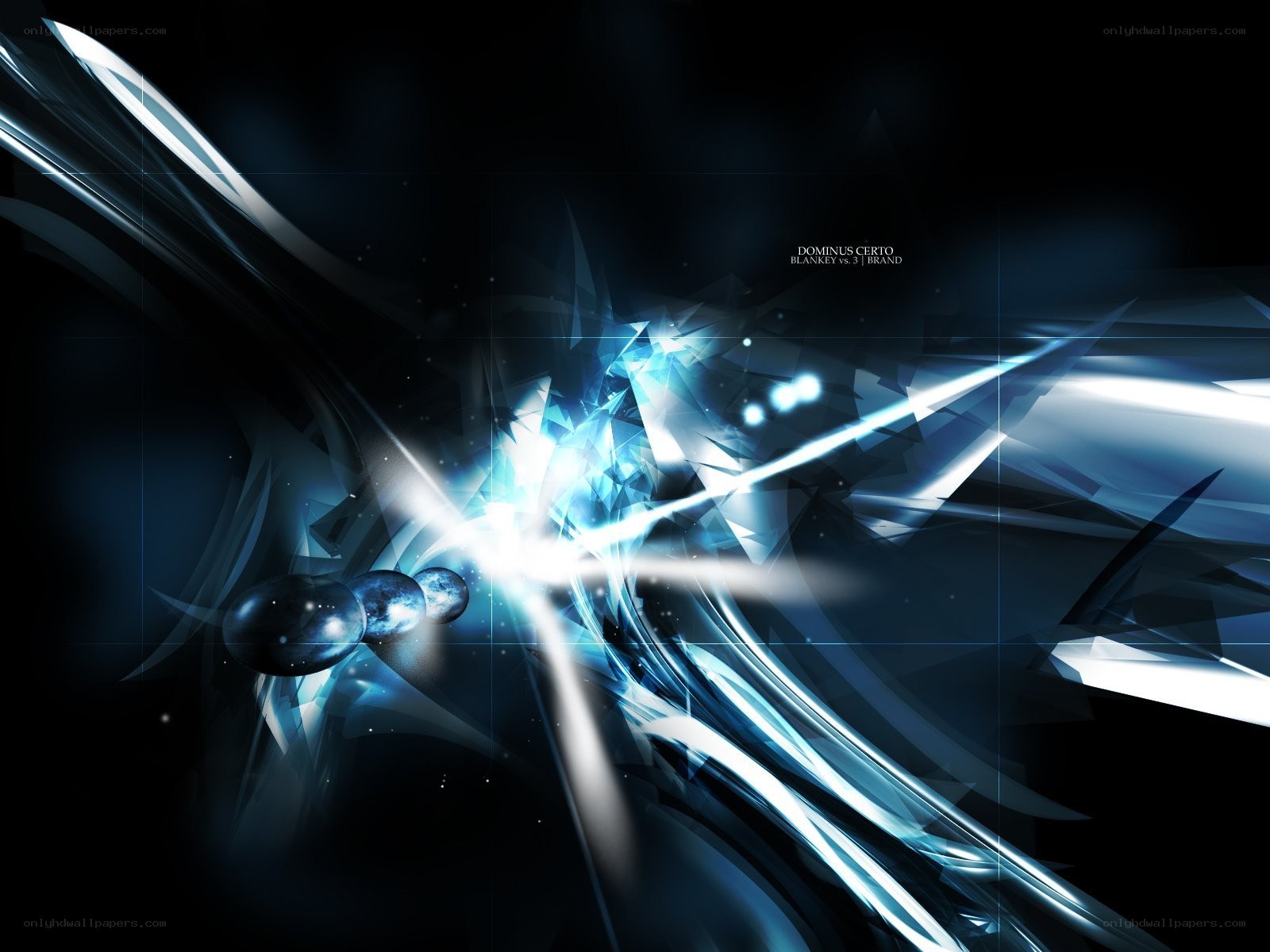 blue abstract digital art