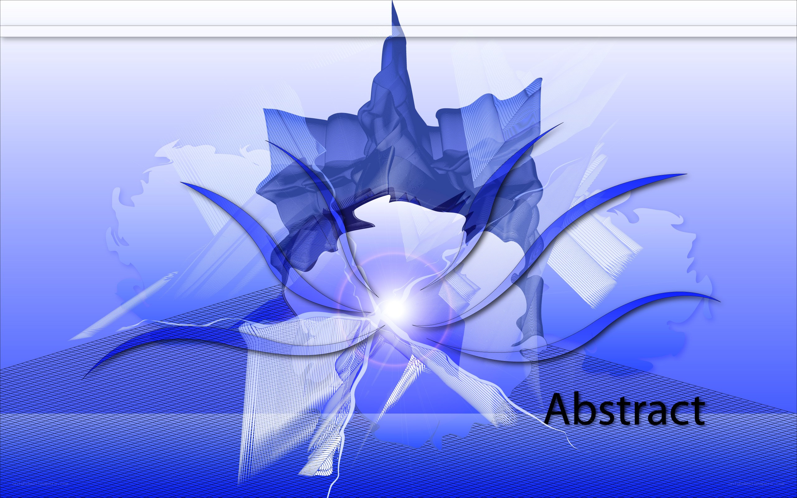blue abstract digital art