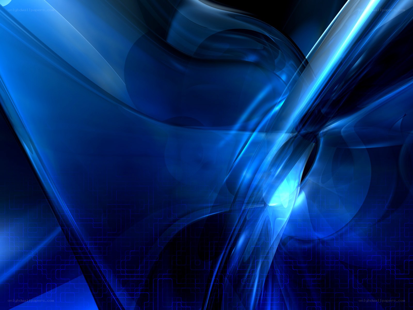 Blue abstract digital art