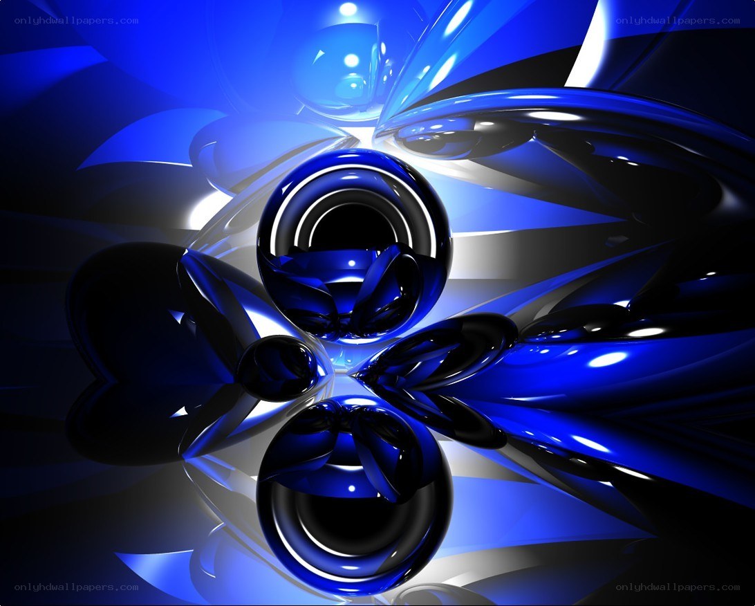 blue abstract digital art