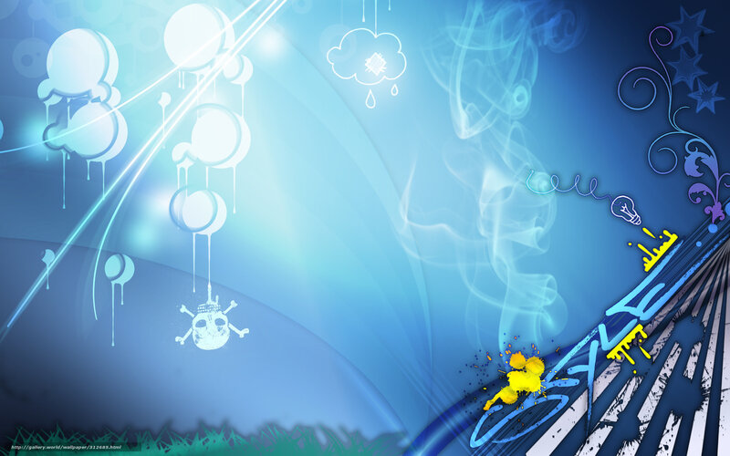 Blue Abstract Digital Art — Dreamy