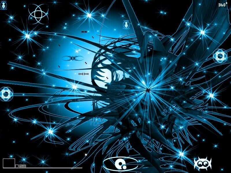 Blue Abstract Digital Art — Energetic