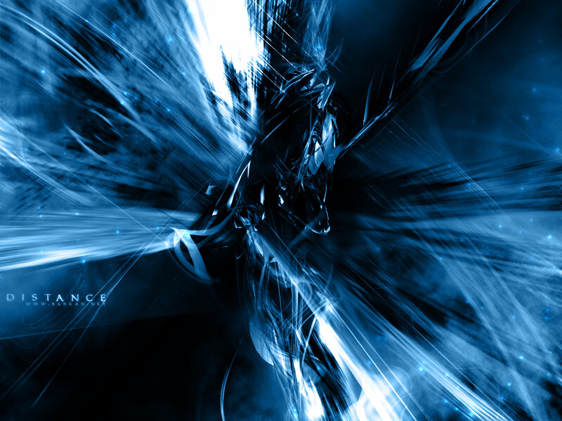 blue abstract digital artwork