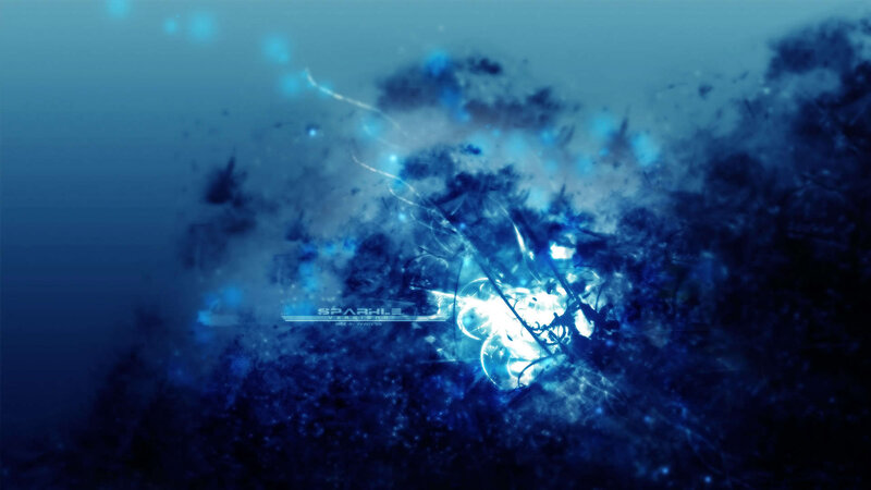 blue abstract digital artwork