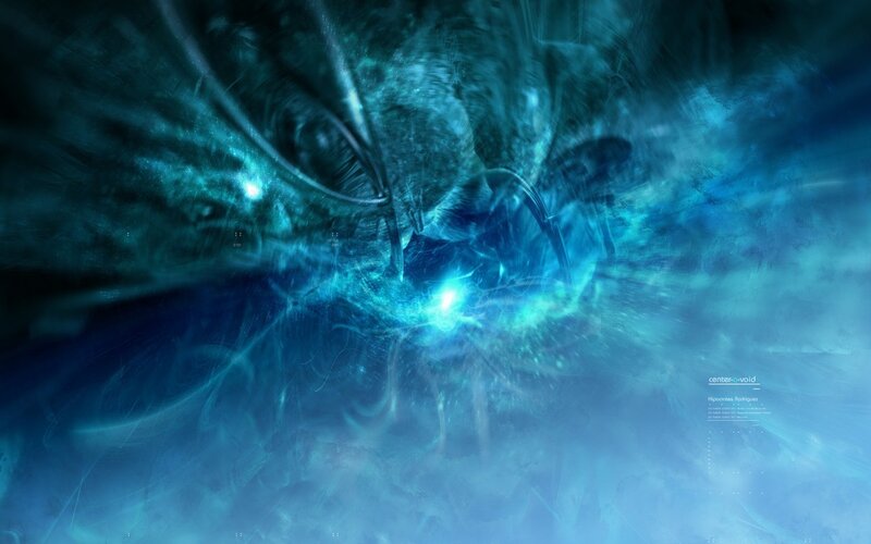 blue abstract digital artwork