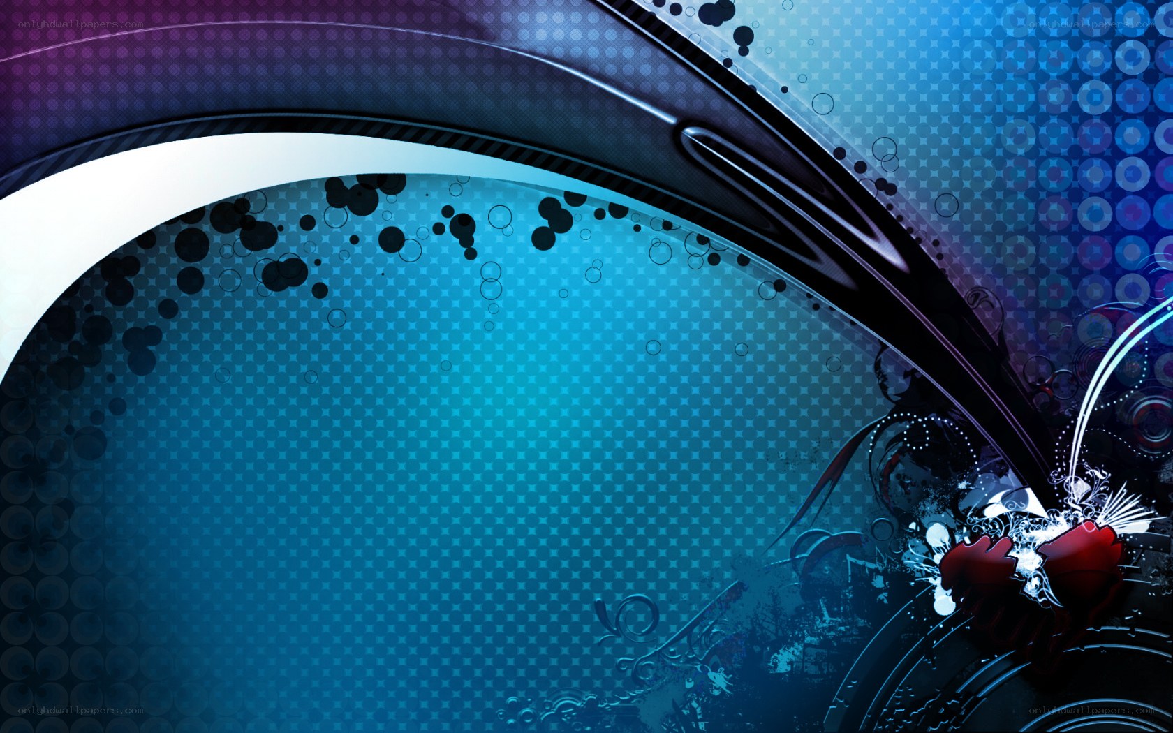 blue abstract digital background