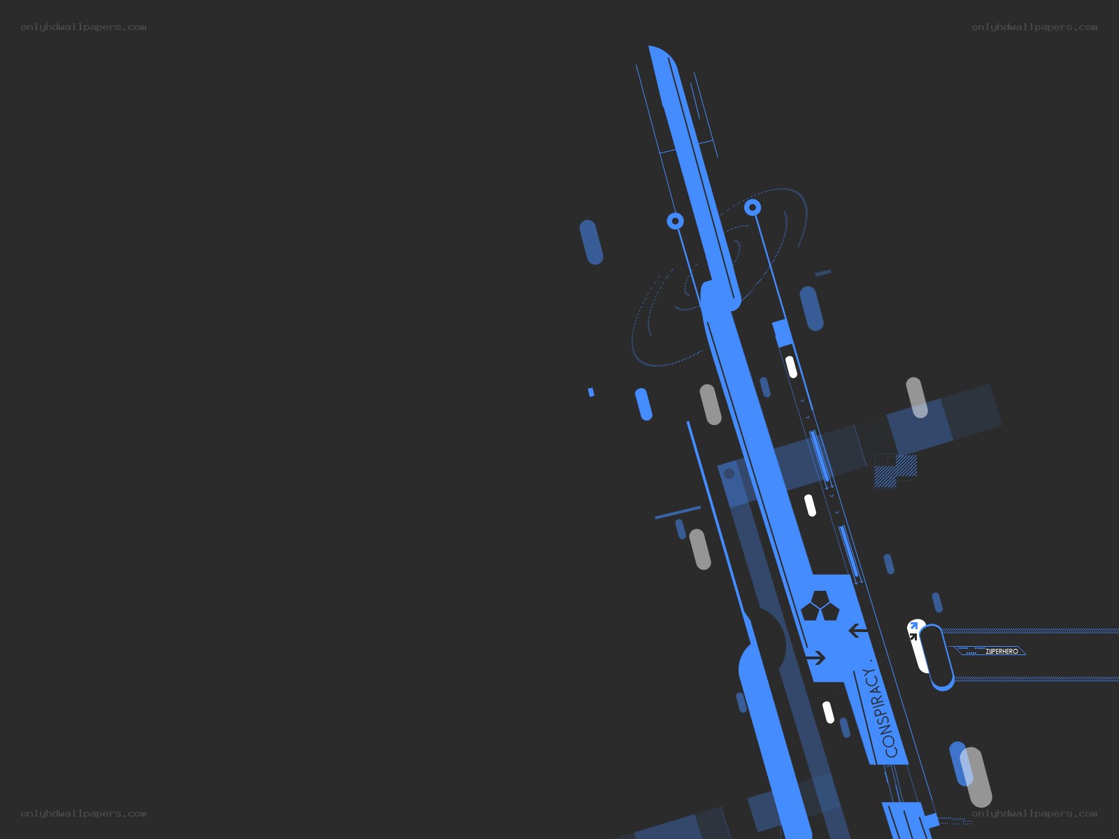 blue abstract digital design