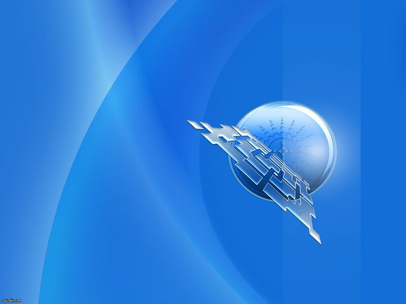 Blue abstract digital design