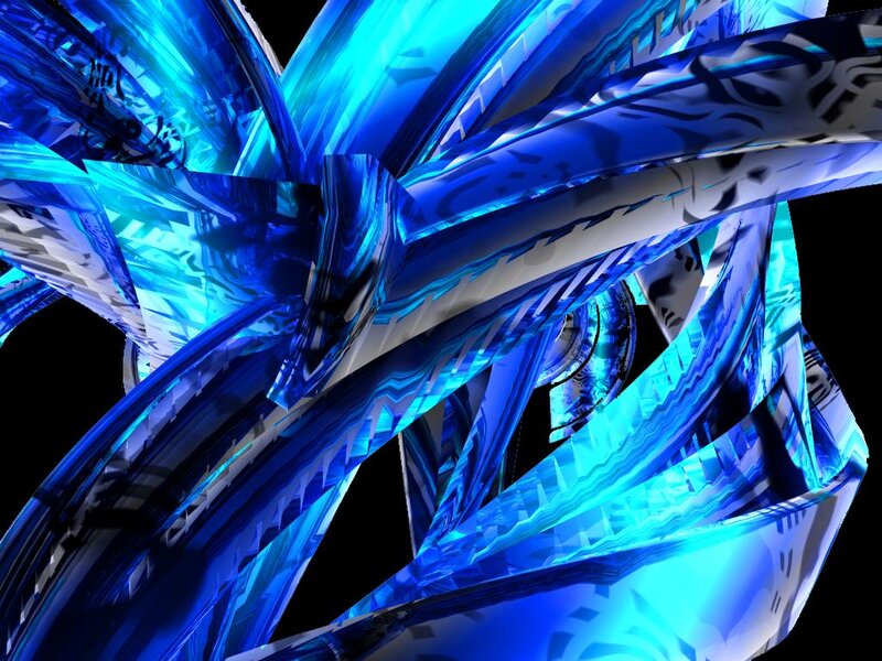 Blue Abstract Digital Form