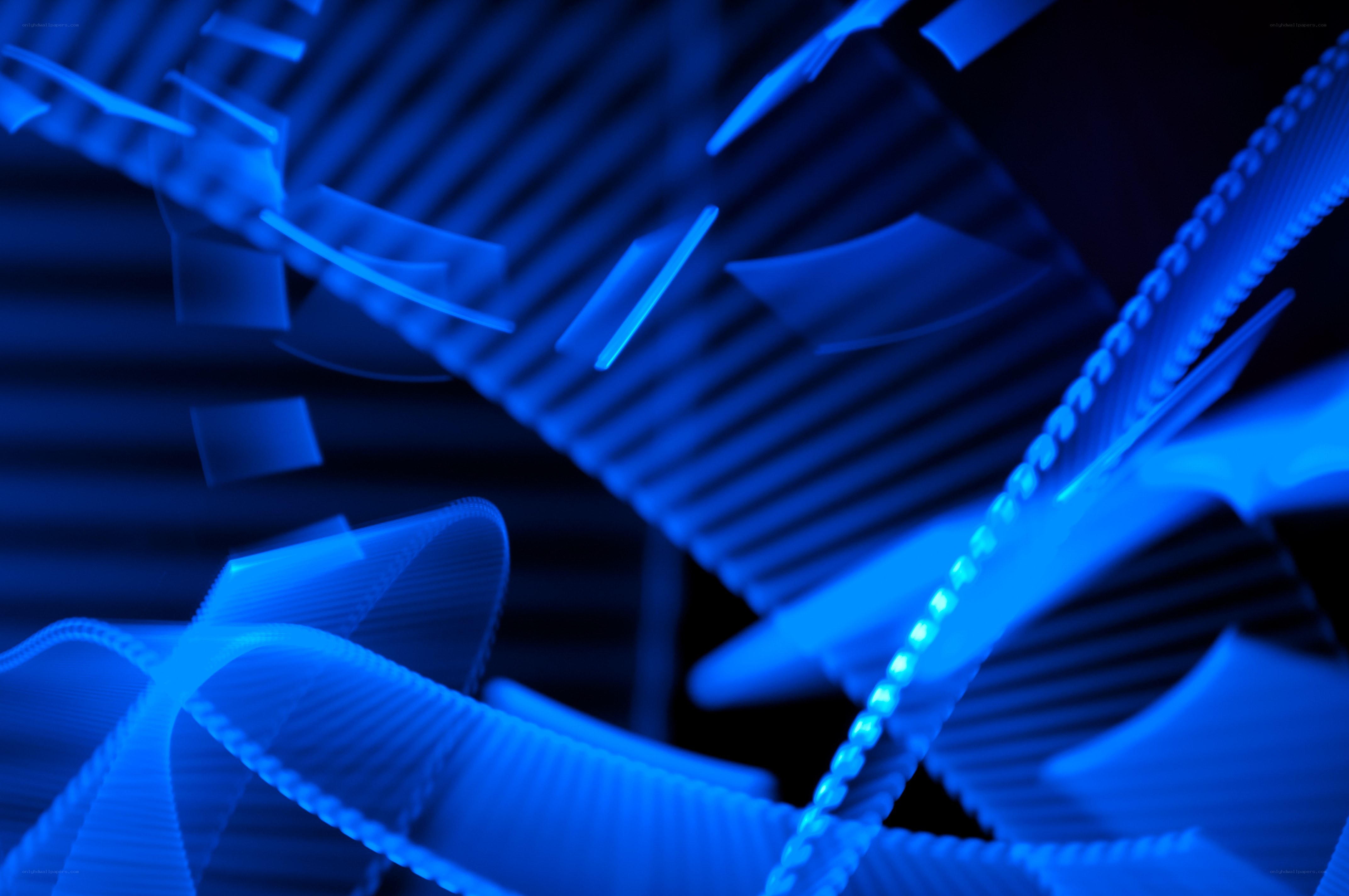 blue abstract digital motion