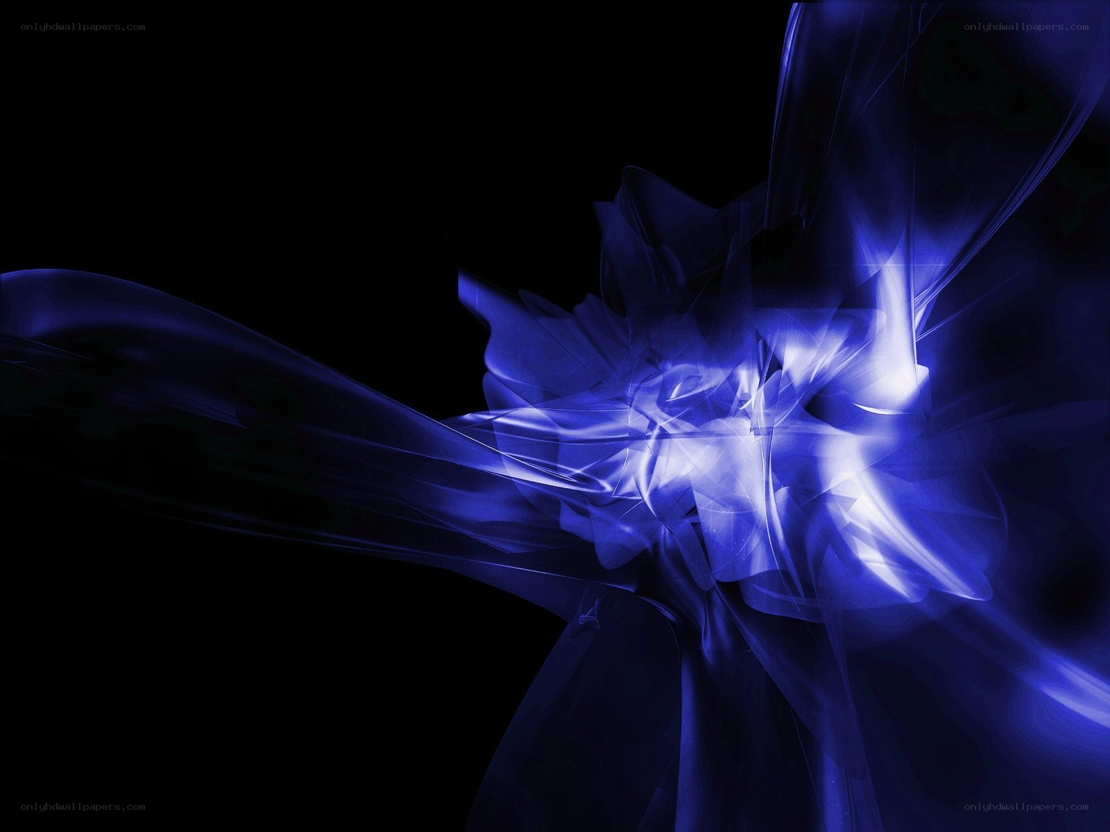 blue abstract energy burst