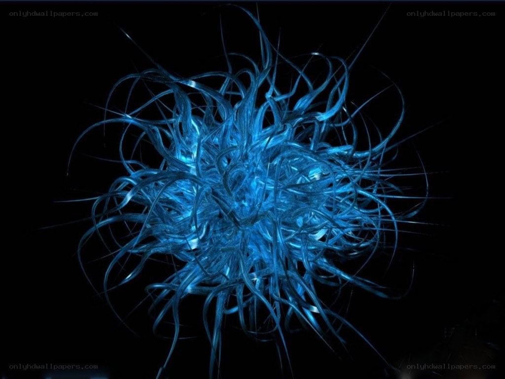 blue abstract energy burst