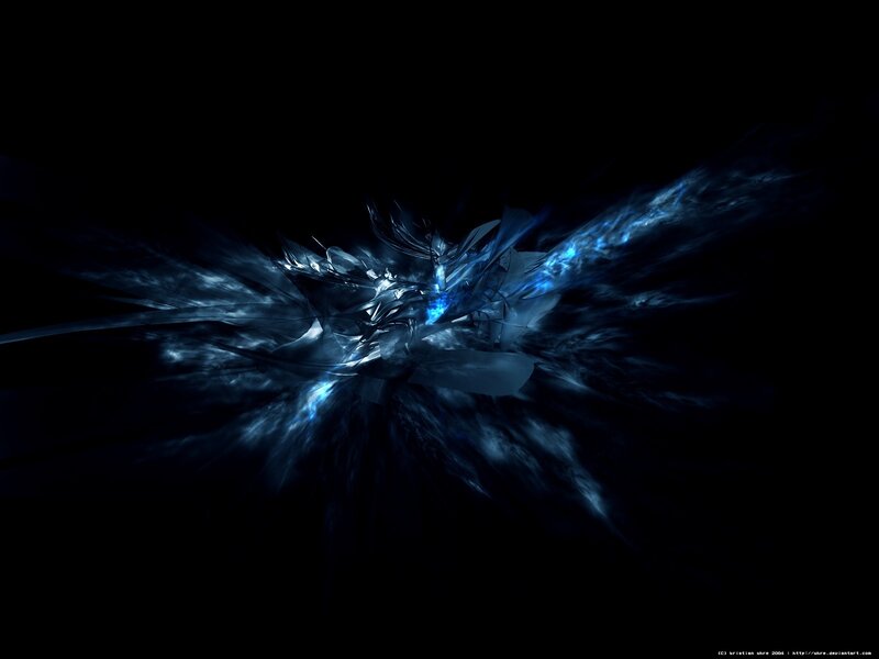 blue abstract energy burst