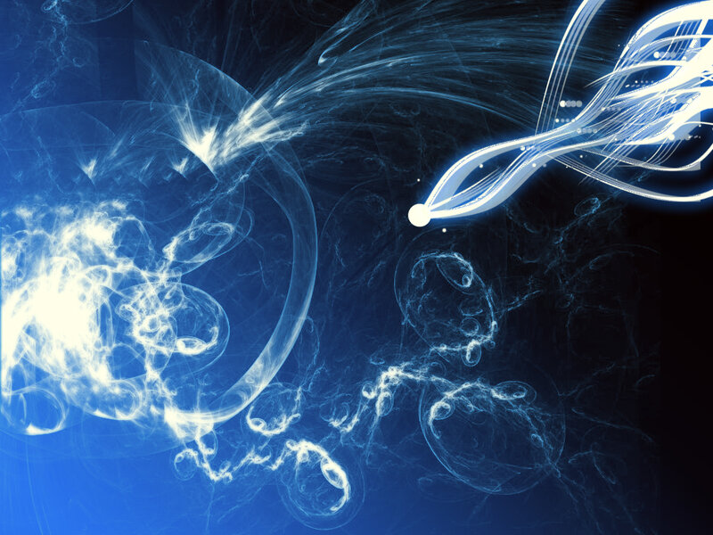 blue abstract energy flow