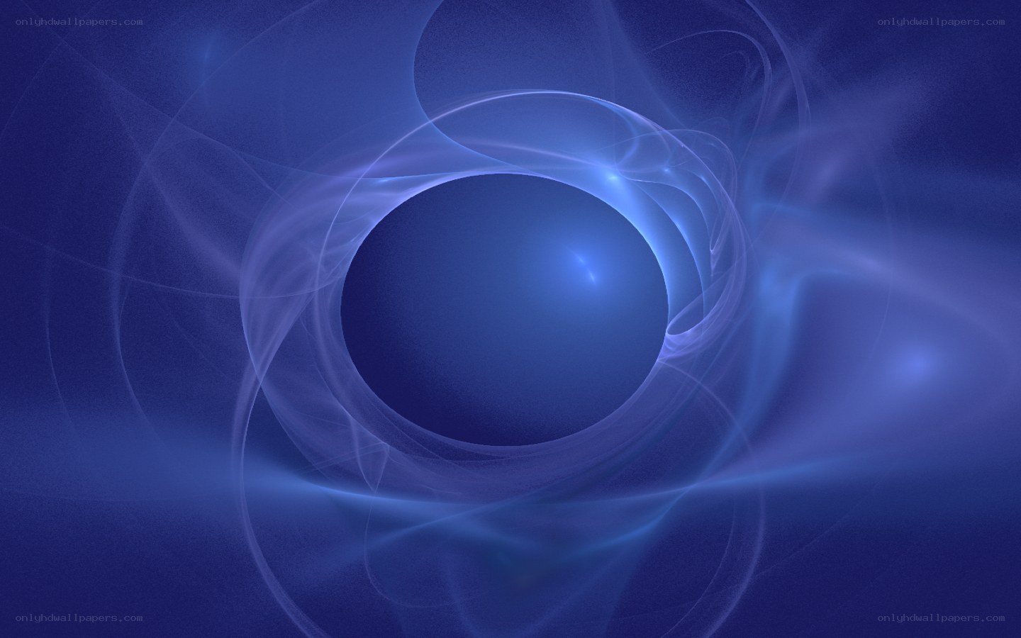 Blue abstract energy swirl