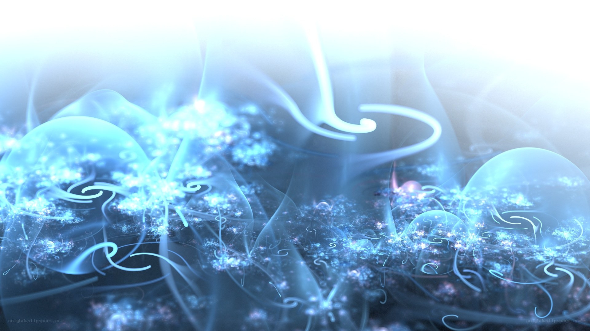 blue abstract energy swirls