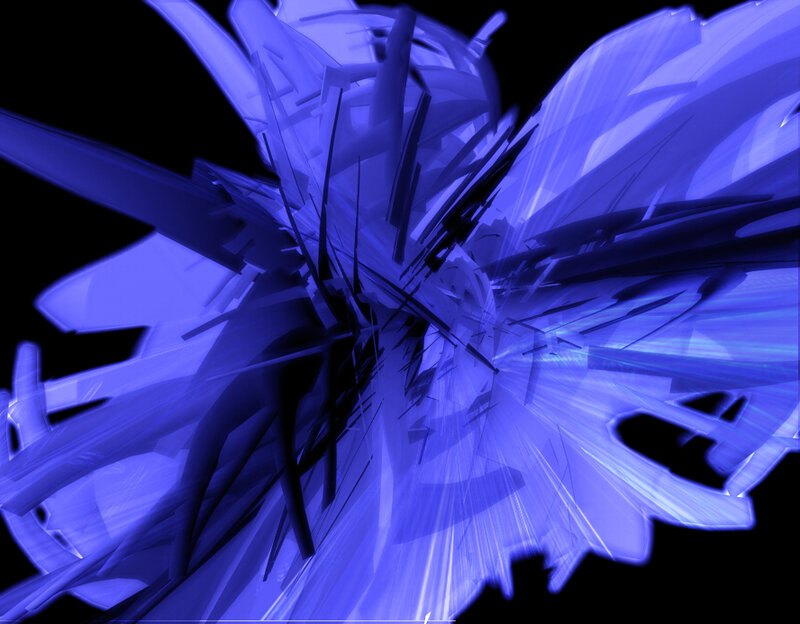 Blue Abstract Explosion — Dynamic