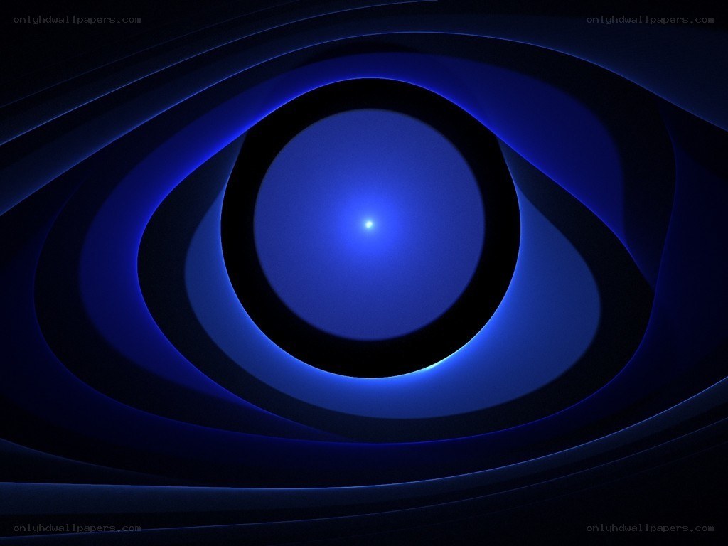 blue abstract eye design