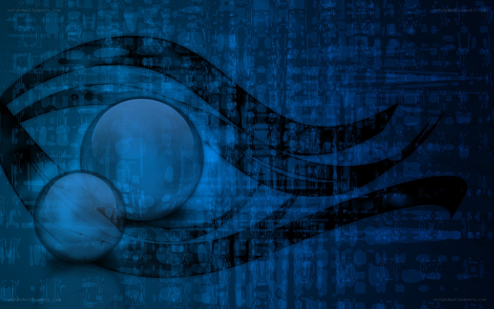 blue abstract eye design