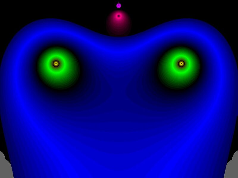 Blue Abstract Face