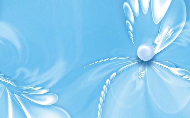 blue abstract floral design