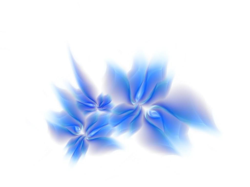 blue abstract floral design