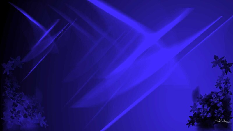 blue abstract floral design