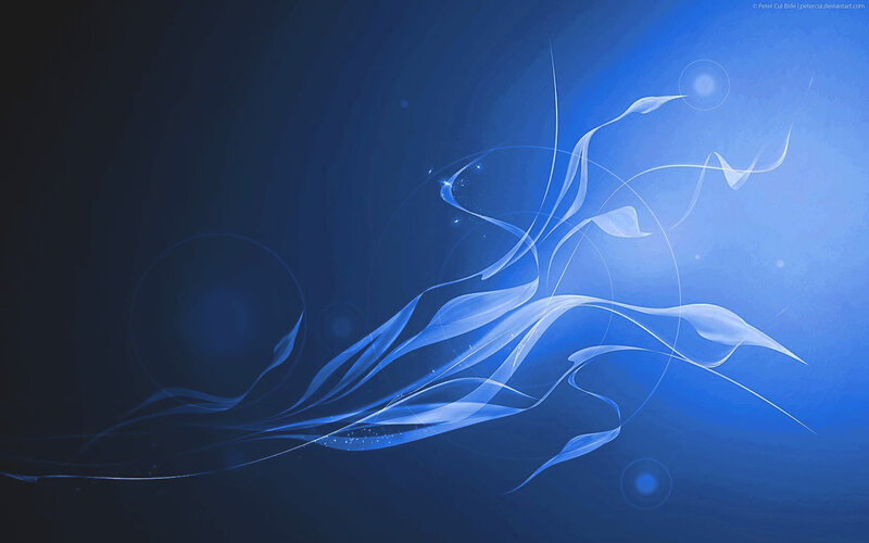 Blue abstract flowing lines