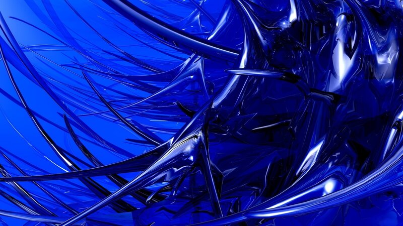 Blue abstract fluid design