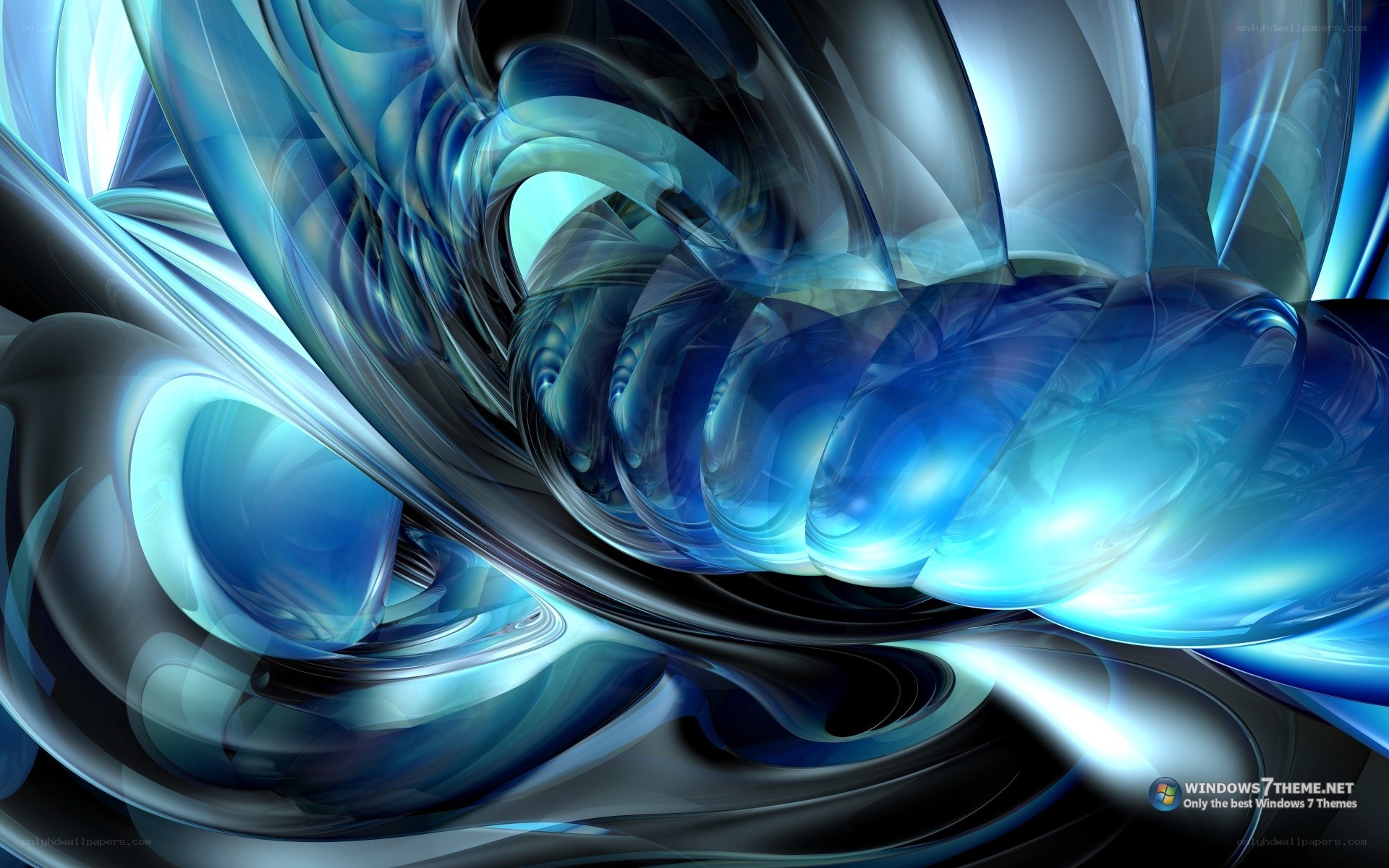 blue abstract fluid motion