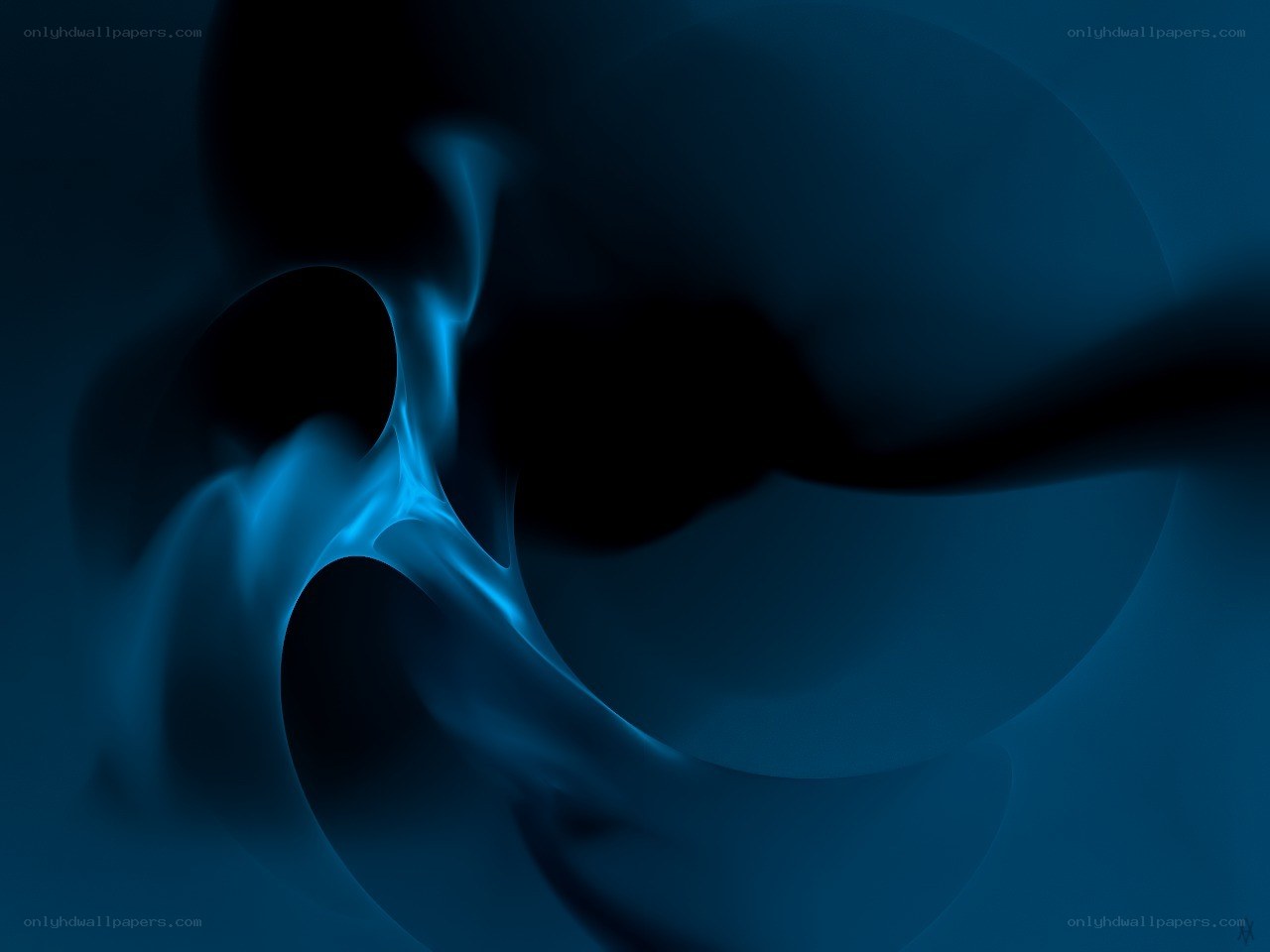 blue abstract fluid motion
