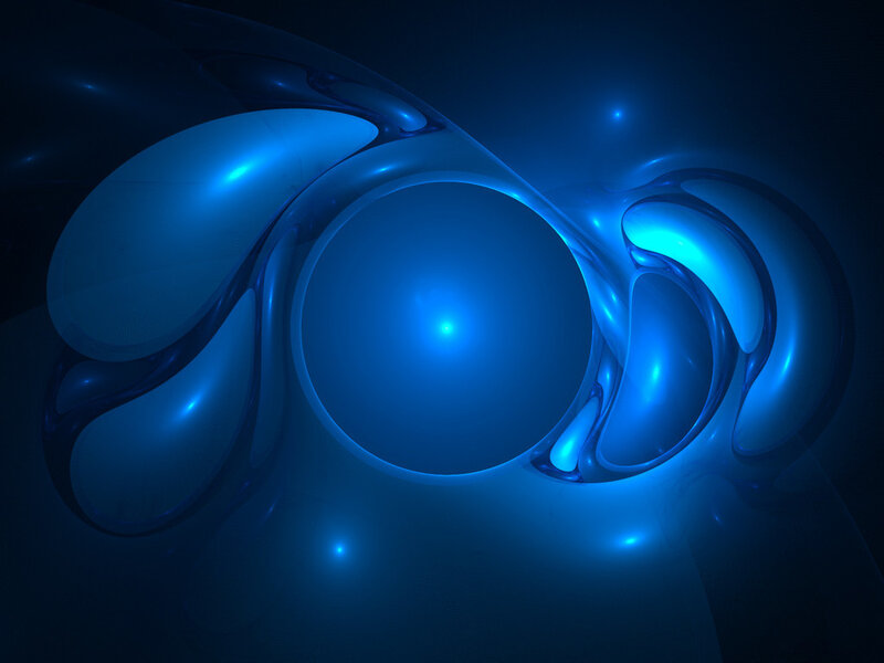 blue abstract fluid shapes