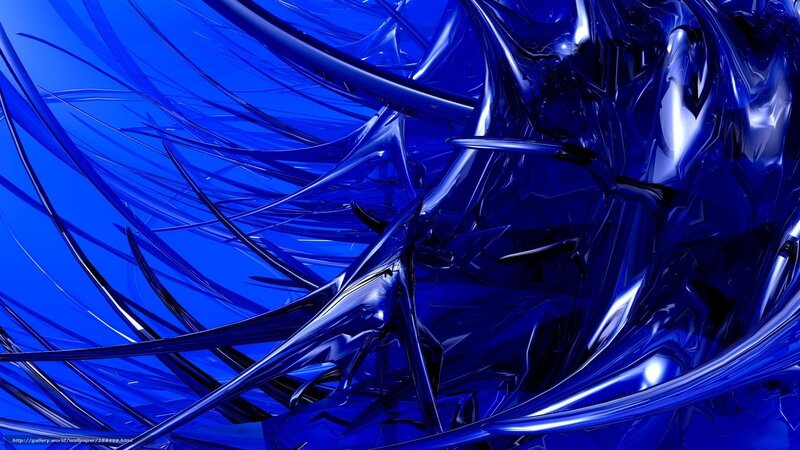Blue Abstract Fluid Shapes — Dynamic