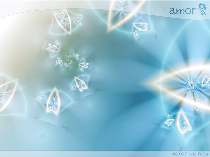 blue abstract fractal background