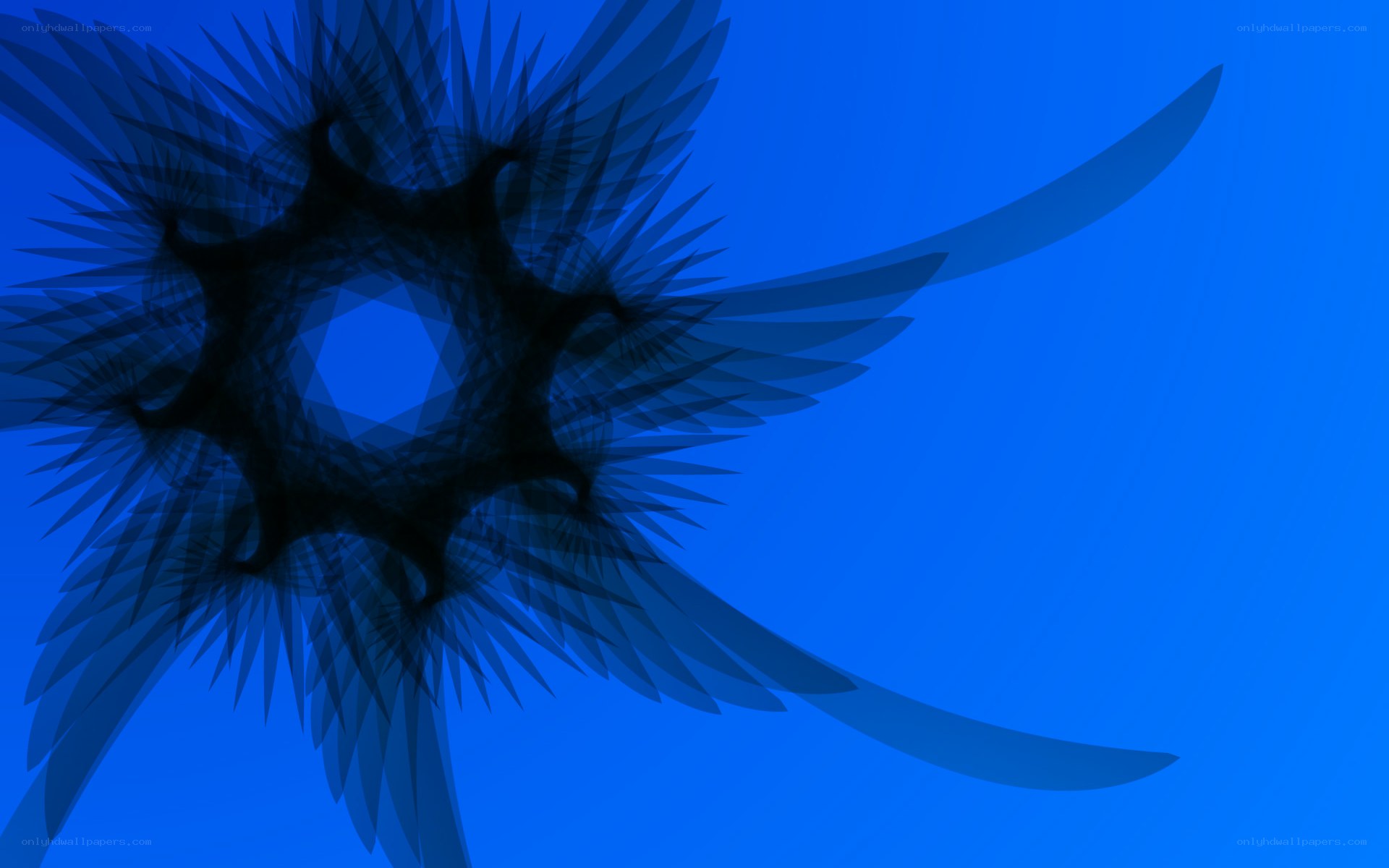 blue abstract fractal design