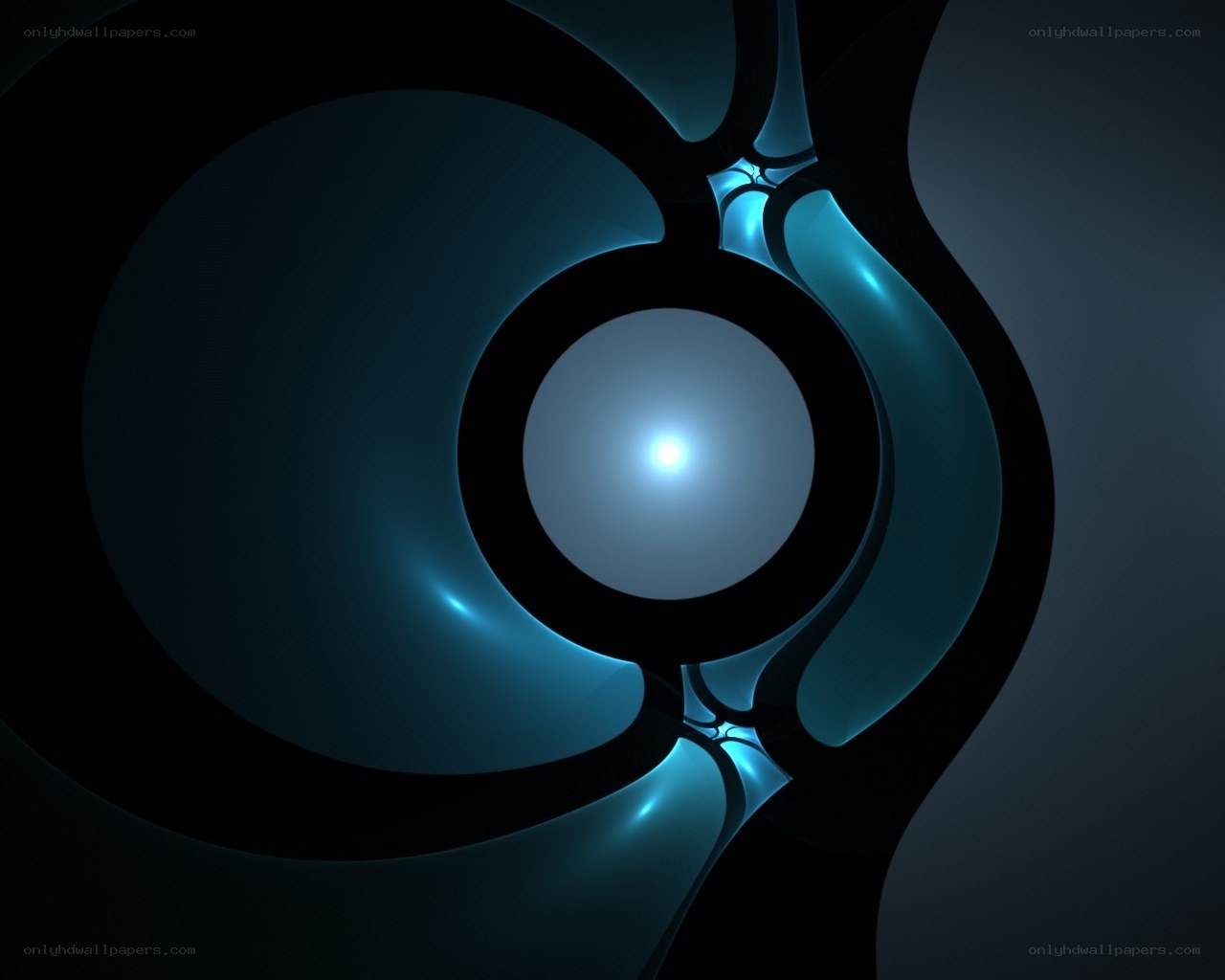 blue abstract fractal design