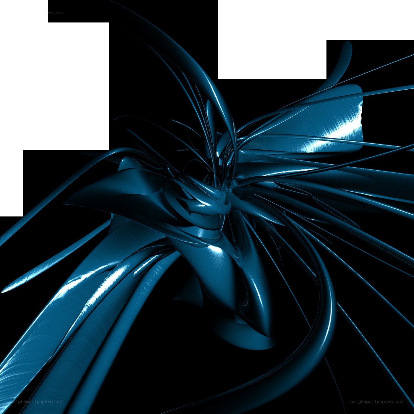 blue abstract fractal design