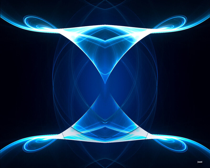 Blue abstract fractal design