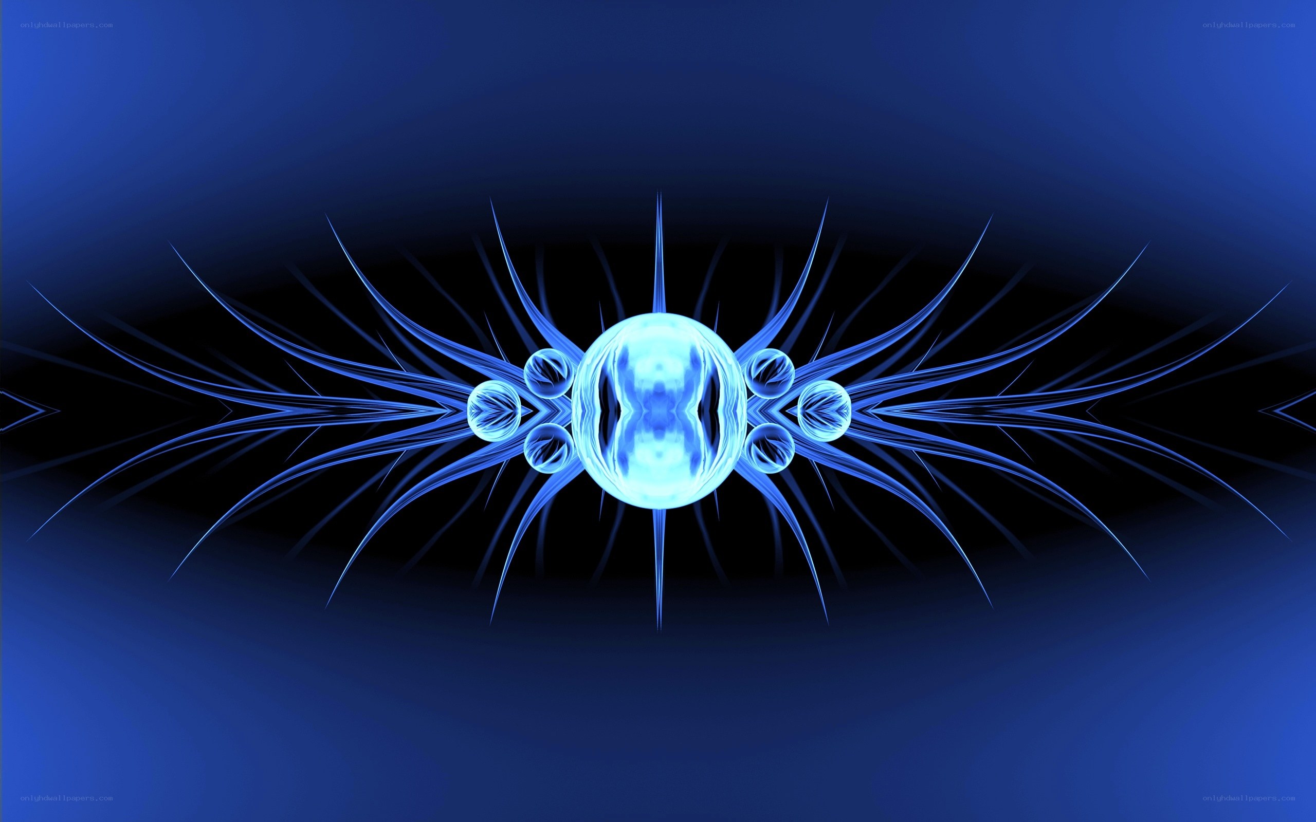 blue abstract fractal design
