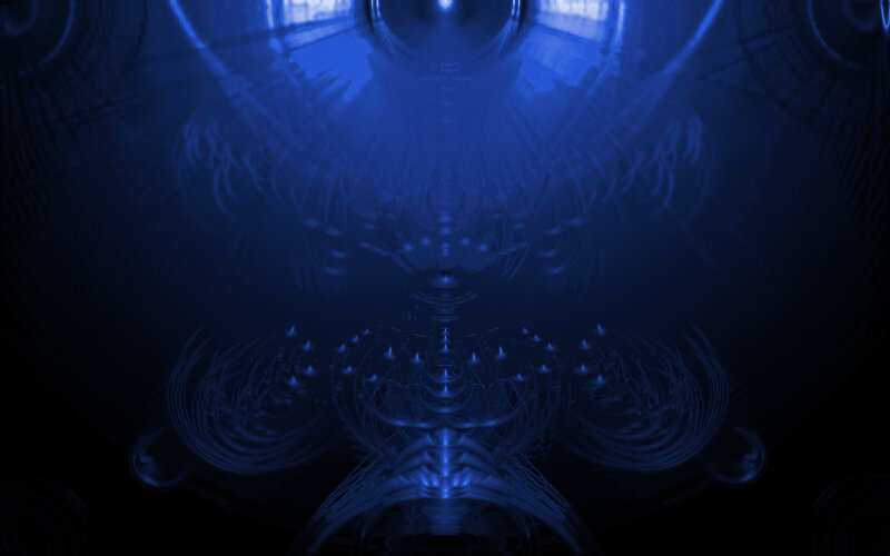 blue abstract fractal design