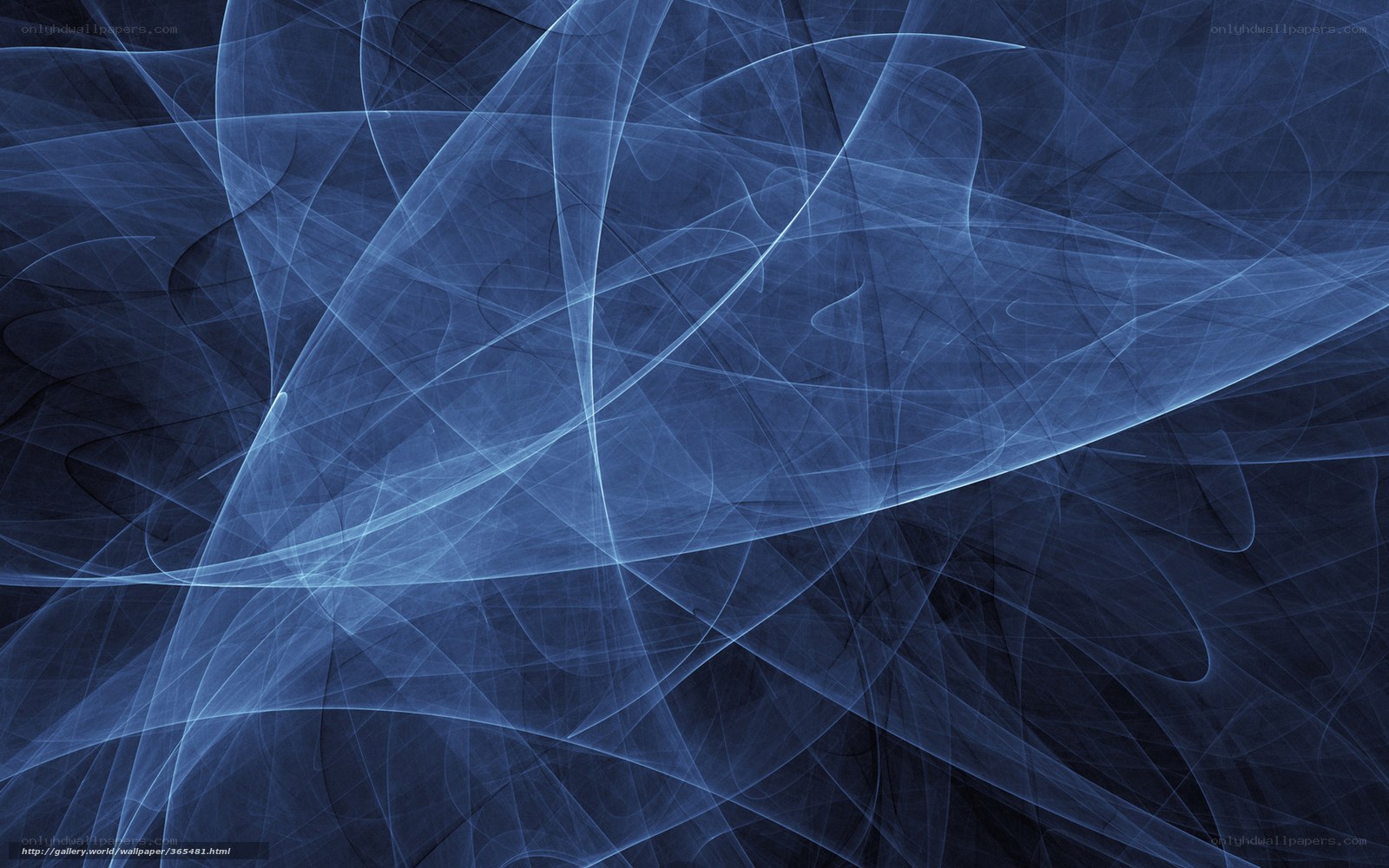 Blue abstract fractal design