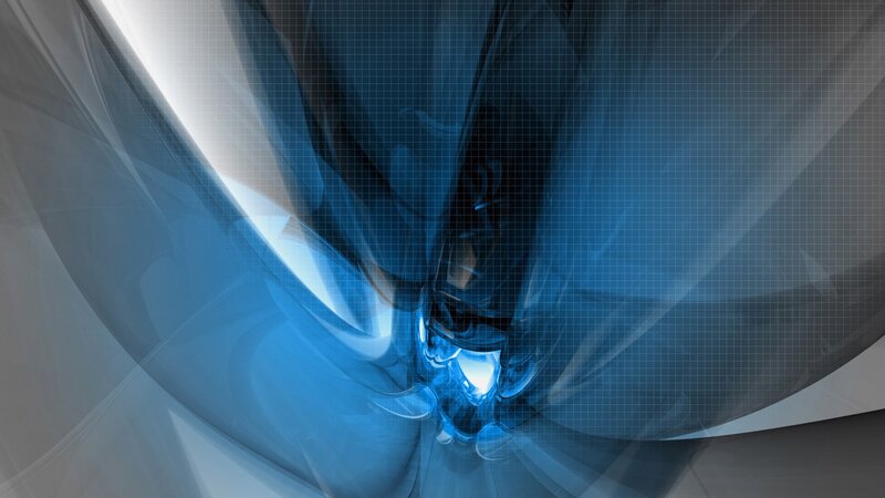 Blue Abstract Fractal Design — Digital Art