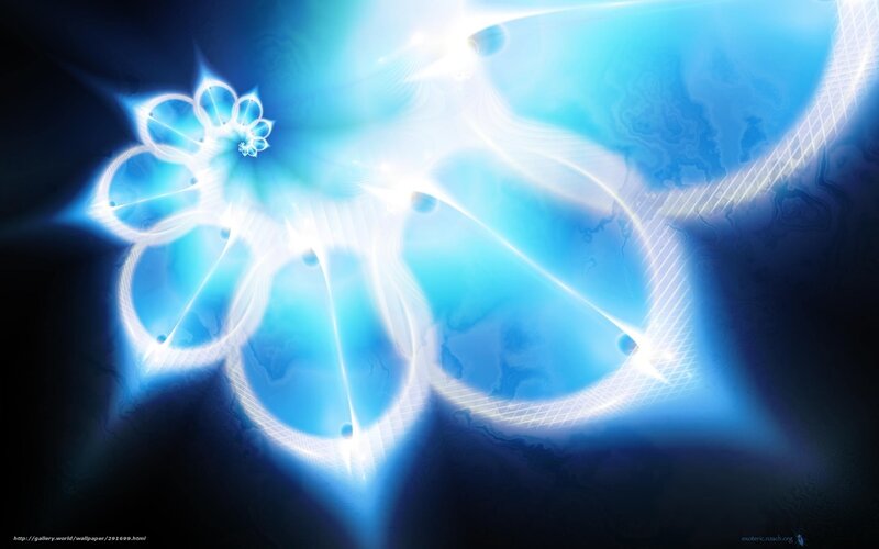 Blue Abstract Fractal Design — Ethereal