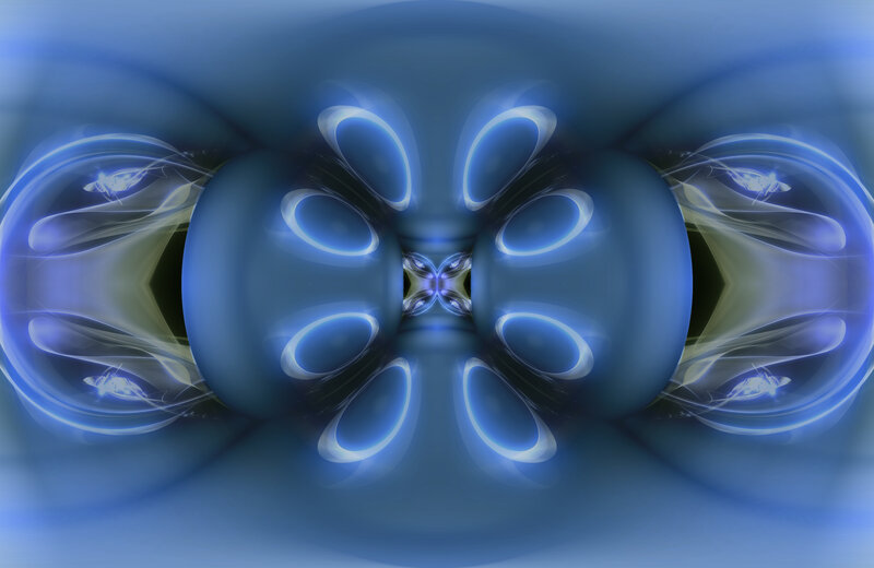 Blue Abstract Fractal Pattern — Calm
