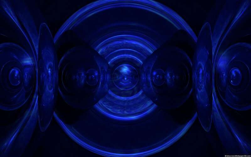 Blue Abstract Fractal Pattern — Hypnotic