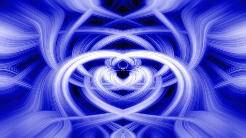 Blue abstract fractal pattern